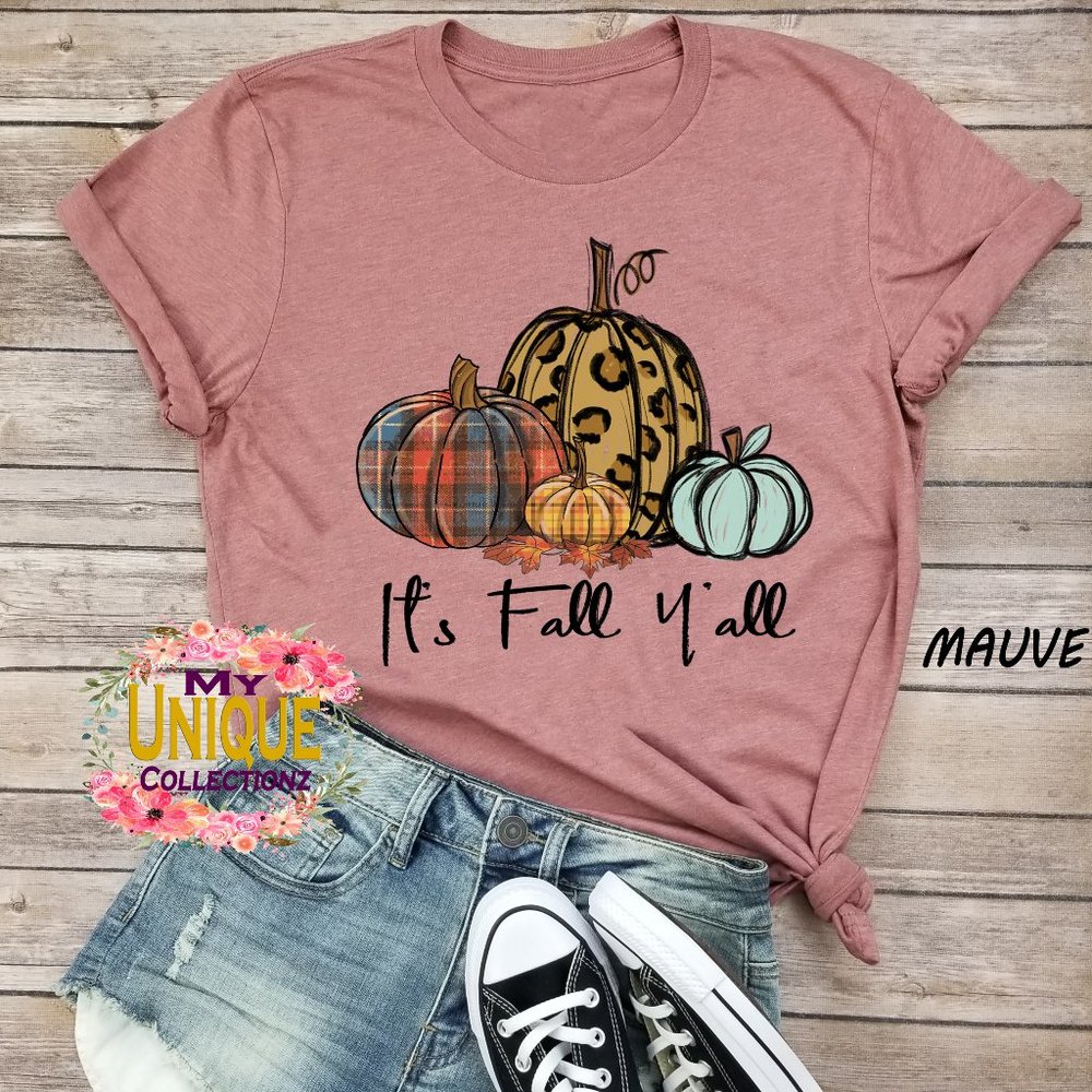 Pumpkin Its Fall Yall Shirt, Fall Tshirt
